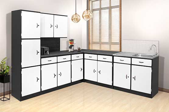 5 Piece Saturn White Kitchen Scheme